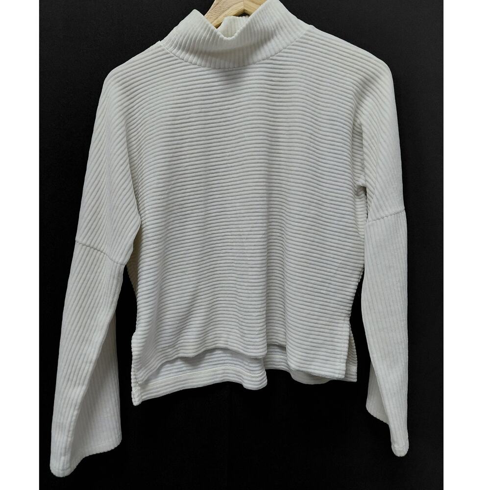 TeXTURE & THREAD Madewell White Knit Sweater Size S